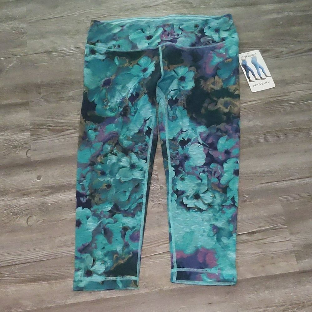 Active Life Reversible workout leggings Sz L
